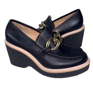 Dolce Vida Brenan Loafer Womens 9 black
wedge platform chain